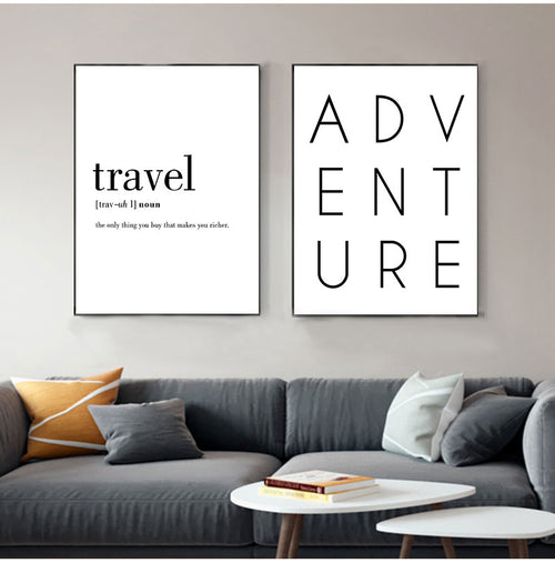 Airport Board Destination Board Posters Art Canvas Painting Decoration