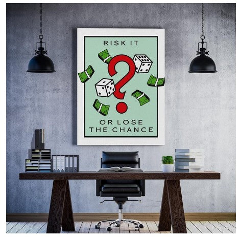 Monopoly Time is Money Wall Art Canvas Painting Poster