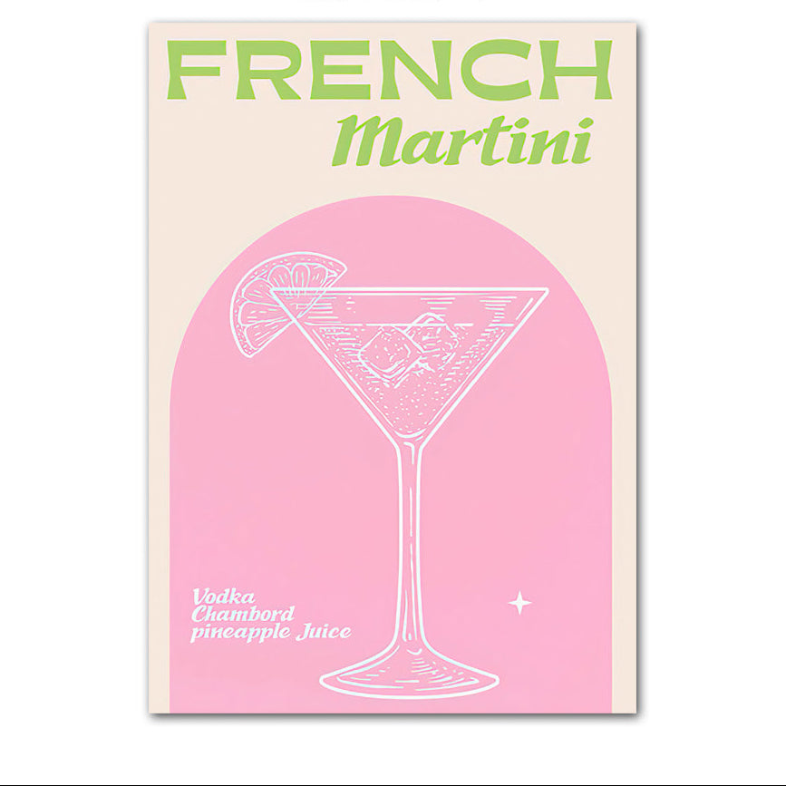 Nordic Posters And Printed Photos On The Wall Of The Bar Room Decor