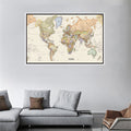 Vintage Map Canvas Poster Wall Art Background Photography